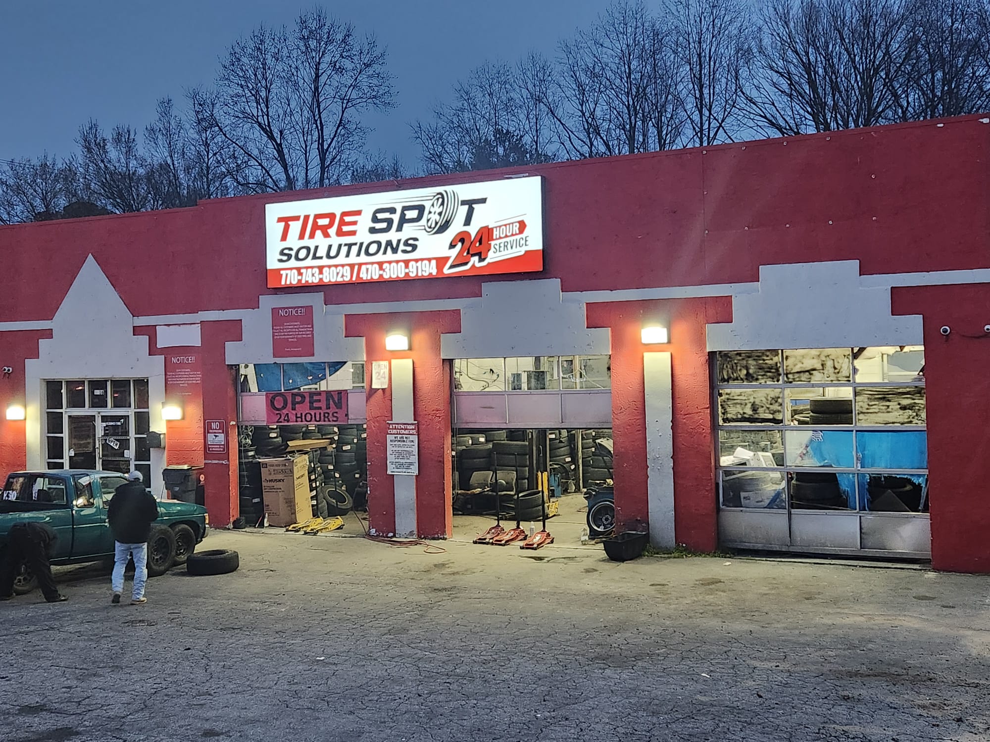 TireSpot technician at work