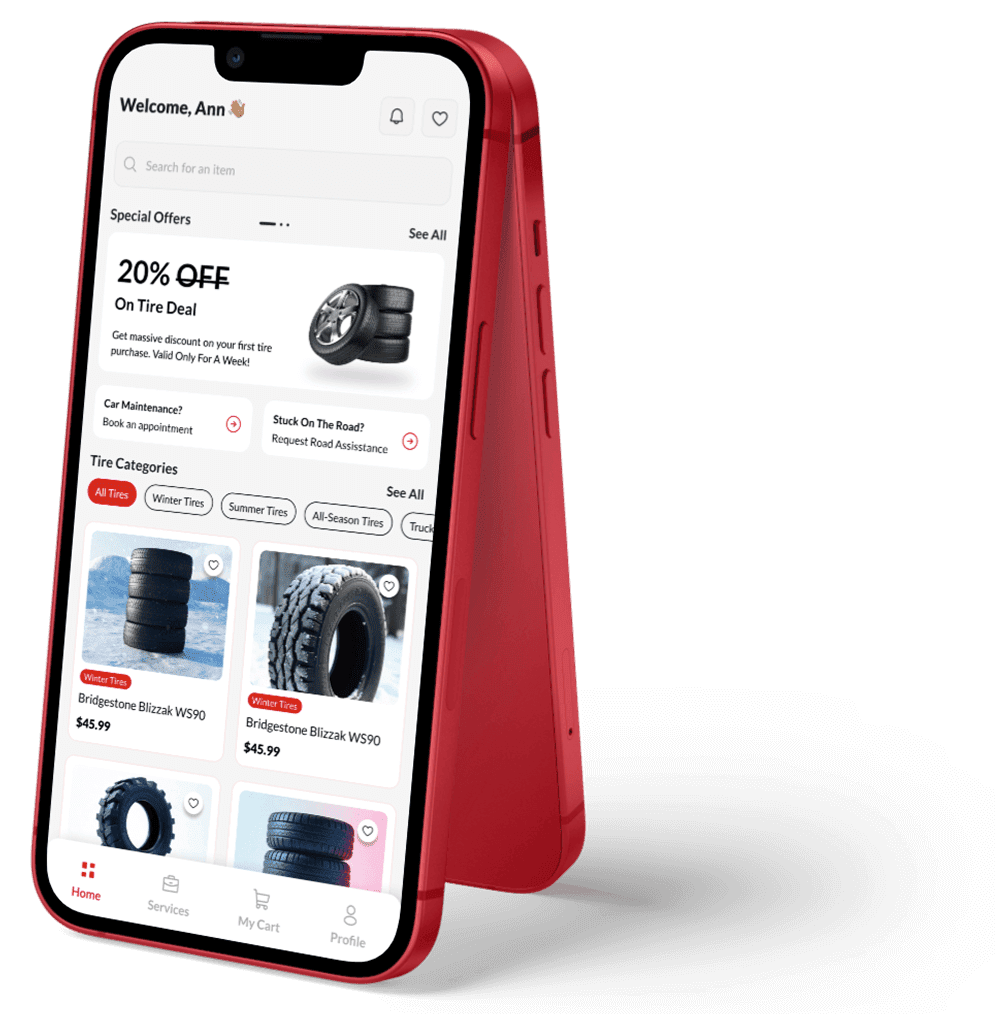 TireSpot mobile app